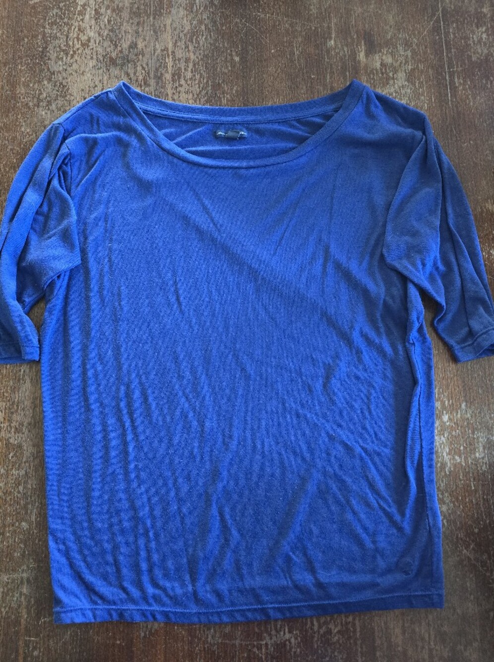 American Eagle Outfitters Royal Blue Short Sleeve Scoop Neck Tee